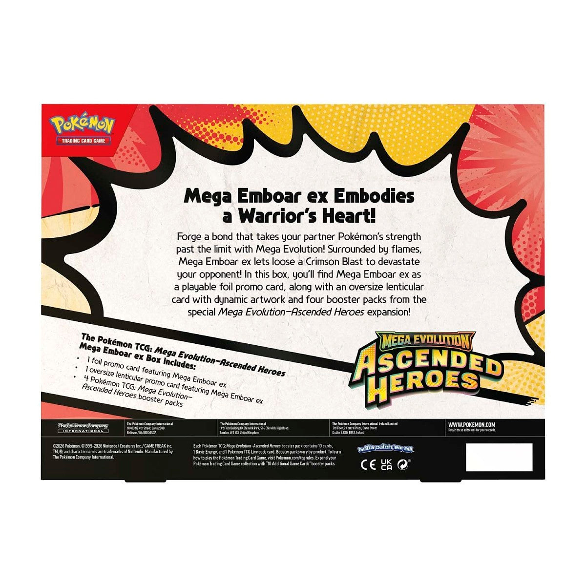 Ascended Heroes Mega Emboar ex Box - ENG
