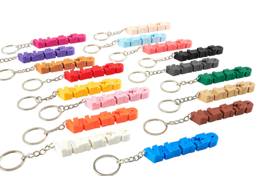 Porta-Chaves personalisado com nome, letra ou logotipo