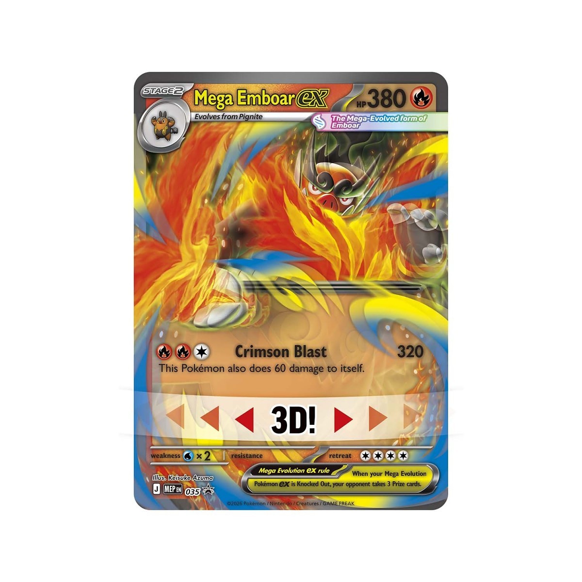 Ascended Heroes Mega Emboar ex Box - ENG