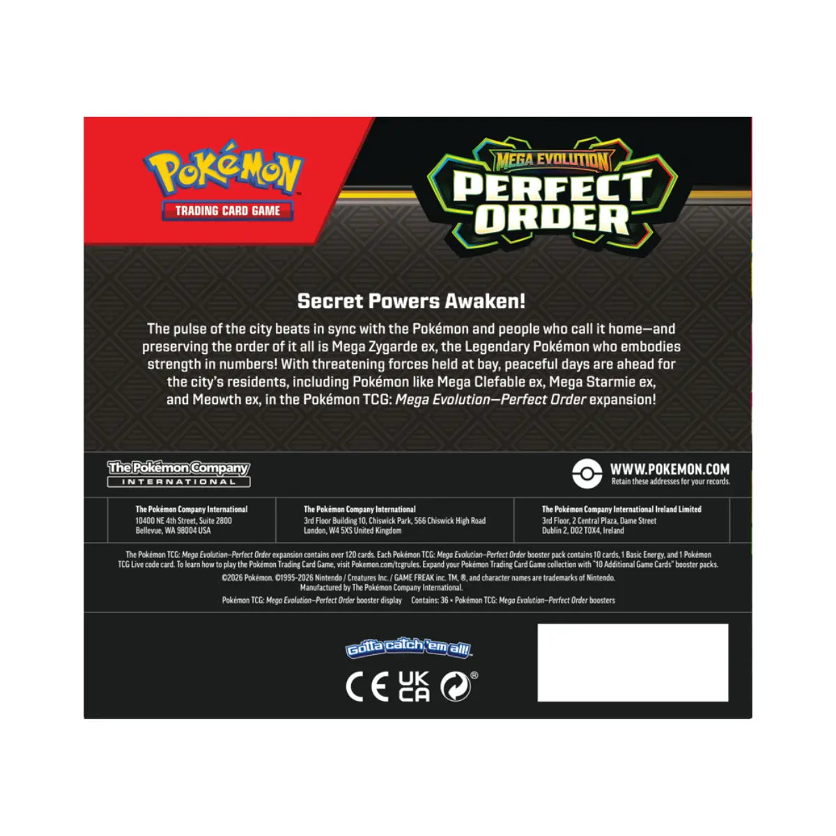 Pokémon Perfect Order Booster Display (36 packs) - ENG
