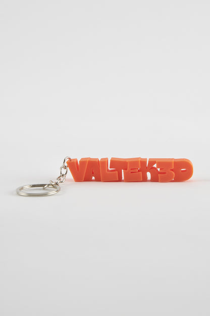Personalized keychain with name, letter or logo