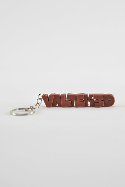 Personalized keychain with name, letter or logo